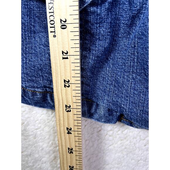 Oh! Mamma Maternity Jean Jacket Women's Size Large Pregnancy Cowgirl Fall Cozy - Picture 9 of 9